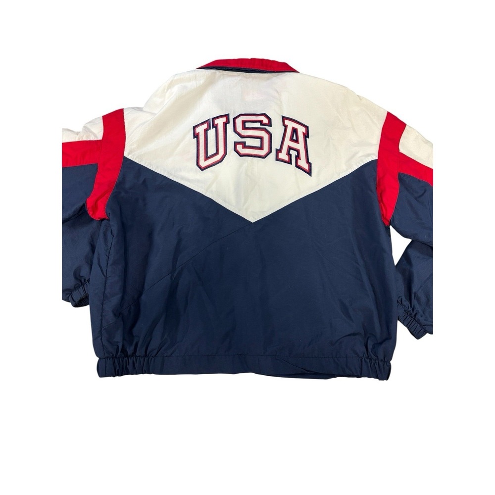 Vintage Swingster Goodyear Racing Jacket USA Made XL‎ Red White Blue Windbreaker